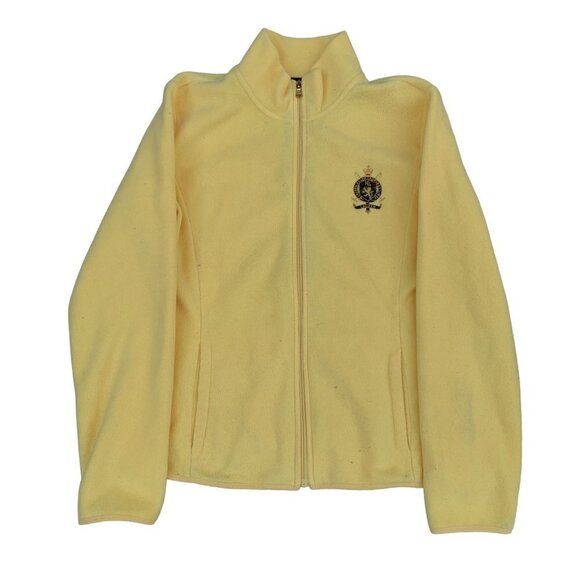 VINTAGE Polo Ralph Lauren Fleece Embroidered Jacket Large - Picture 4 of 7